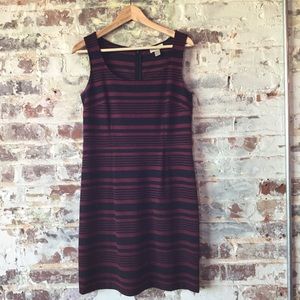 LOFT Maroon and Black Work Dress